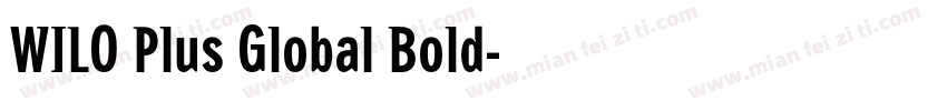 WILO Plus Global Bold字体转换